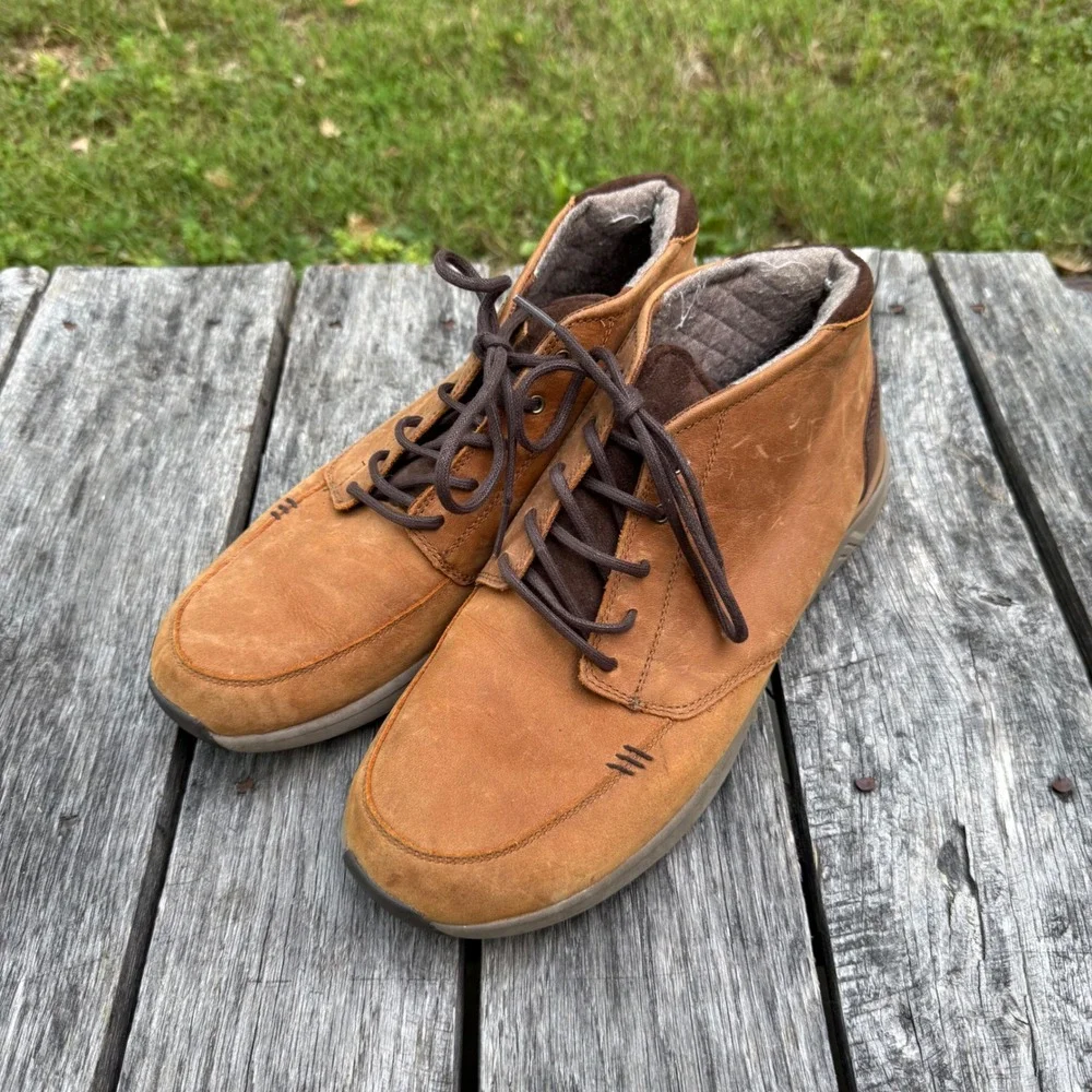 Reef Rover Mid WT Mens Brown Leather Mid Top Boots RF0A3623 Size 11‎